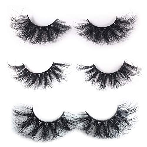 Product Cover 25mm 3D Mink Lashes 3 Styles Mink Eyelashes Fluffy Volume Long 25mm Mink Lashes Extension Ruairie