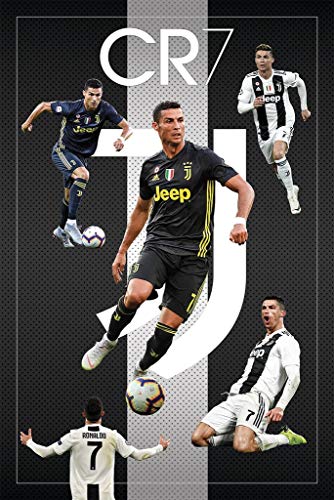Product Cover CR7 Cristiano Ronaldo Juventus FC Sports Soccer Poster 24in x 36in