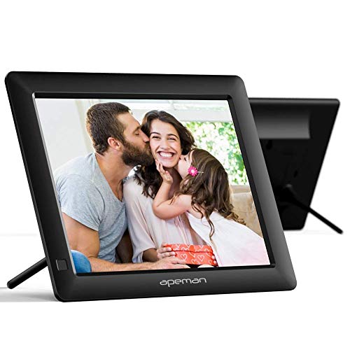 Product Cover APEMAN Digital Photo Frame 8 Inch with 1280x800 High Resolution with Background Music, Motion Sensor, Photo Auto-Rotate, USB and SD Card Slots and Remote Control