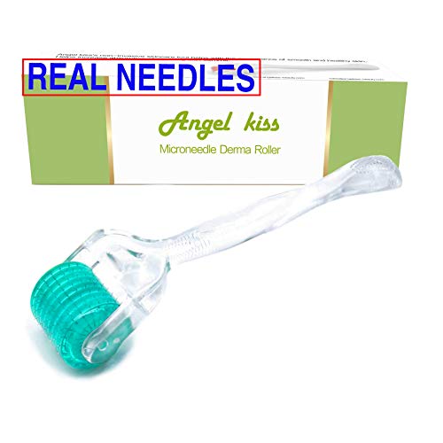 Product Cover REAL Needles - Derma Roller 192 Micro Needling 0.3mm - Microneedling Roller for Face, Individual Surgical Stainless Steel Micro Needle, Microneedle Facial Roller