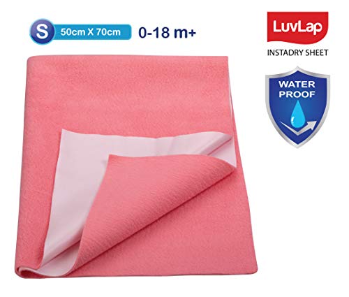 Product Cover LuvLap Instadry Extra Absorbent Dry Sheet/Bed Protector - Salmon Rose, 0m+ - Small 50 x 70cm