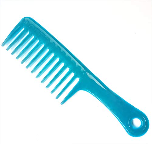 Product Cover Wide Tooth Comb hair comb Detangling Hair Brush,Paddle Hair Comb,Care Handgrip Comb-Best Styling Comb (blue)