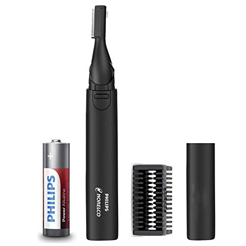 Product Cover Philips Norelco Nose Hair Trimmer, Detail Trimmer for Nose, Ears and Eyebrows with Dual Sided Blade System for Precision