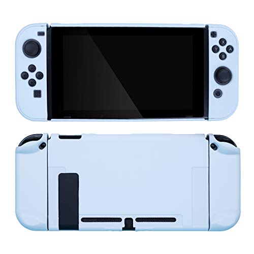 Product Cover GeekShare Slim Protective Cover Case for Nintendo Switch Console and Joycon -Soft Touch and Anti-Scratch DIY Replacement Shell for Nintendo Switch (Blue)