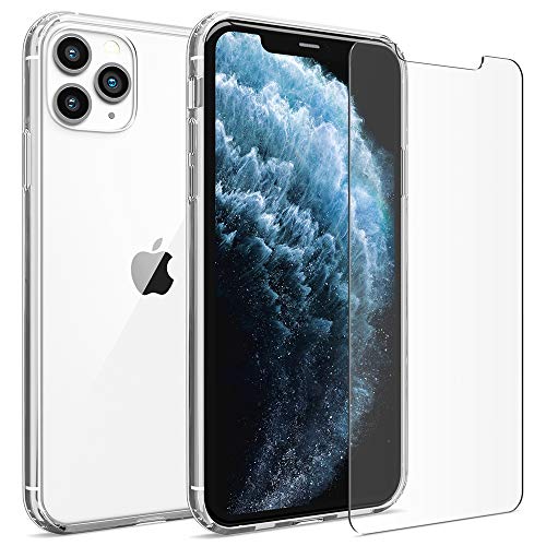 Product Cover FlexGear Clear Case for iPhone 11 Pro and 2 Glass Screen Protectors (Clear)
