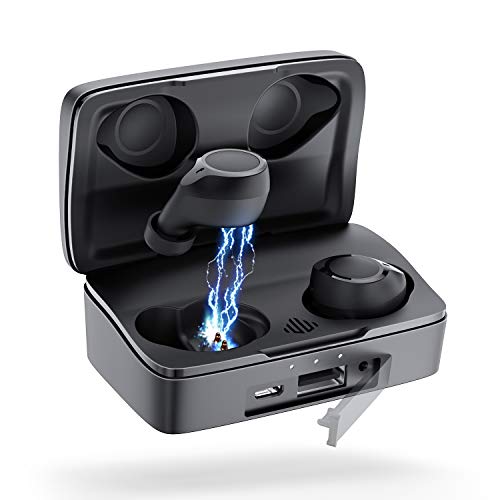 Product Cover Bluetooth 5.0 Wireless Earbuds, CRESOND CS007 104H Playtime IPX8 Waterproof TWS Stereo Headphones in-Ear Built-in Mic Headset Premium Sound with Deep Bass for Sport with 2600mAh Charging Case