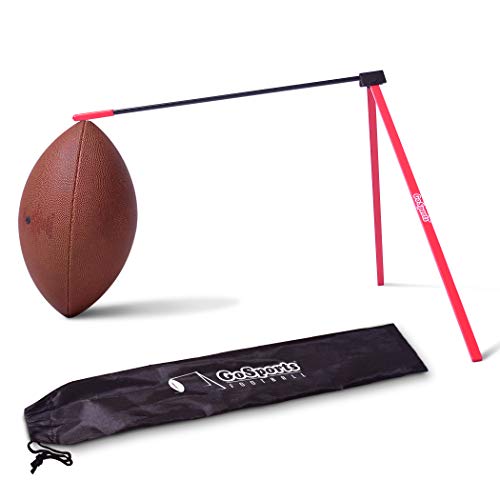 Product Cover GoSports Football Kicking Tee | Metal Place Kicking Stand for Field Goal Kicks - Portable Holder Compatible with All Football Sizes