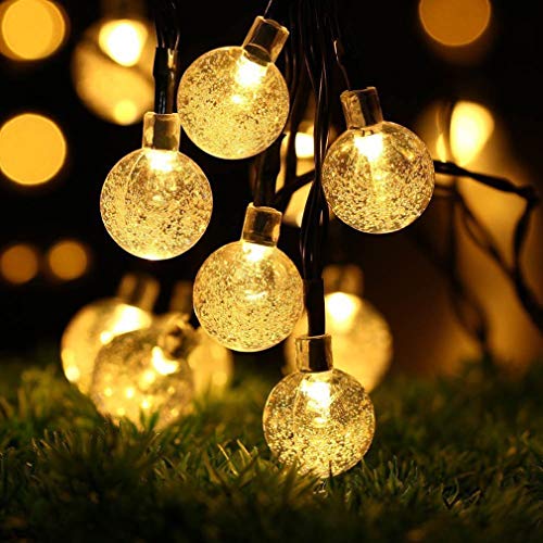 Product Cover Raajaoutlets Crystal Bubble Ball String Lights 40LED Garland Fairy Light for Diwali Christmas Ganpati Home Decoration with 8 Mode Controller