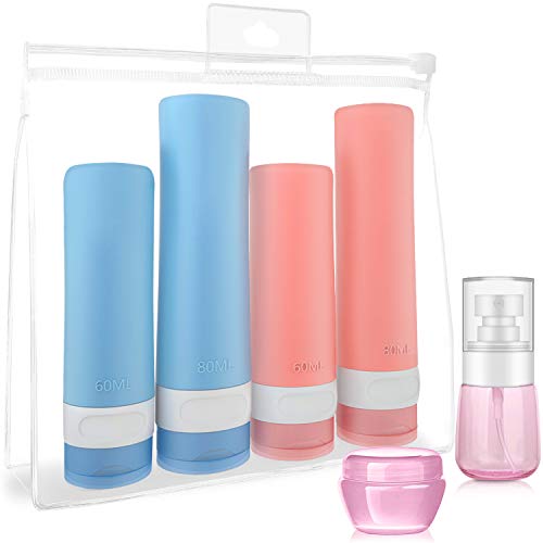 Product Cover Travel Bottles TSA Approved Containers, Leak Proof Travel Accessories Toiletries,Travel Shampoo And Conditioner Bottles,Perfect for Business or Personal Travel, Fun Outdoors (Cylinder)