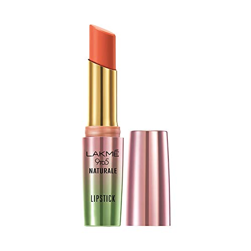 Product Cover Lakme 9to5 Naturale Matte Lipstick, Coral Bliss, 3.6 g