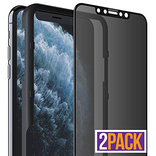 Product Cover FlexGear Privacy Screen Protector for iPhone 11 Pro [Full Coverage] Tempered Glass (2-Pack)