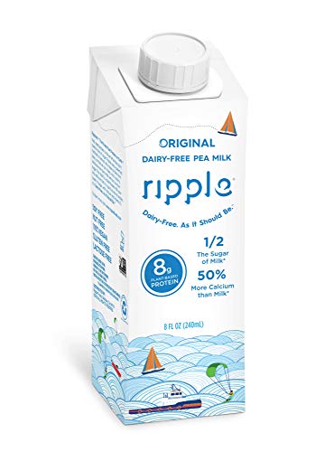 Product Cover Ripple Kids Dairy-Free Nutritional 8g Protein Beverage, Original Flavor (Pack of 16) | Great for Breakfast, Snacking and Lunchboxes | Soy-Free, Nut-Free, Gluten-Free, Non-GMO