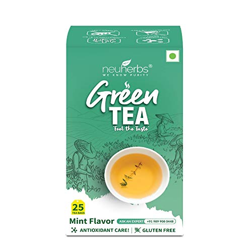 Product Cover Neuherbs Pure & Natural Green Tea for Weight Management-Mint (25 Tea Bags)
