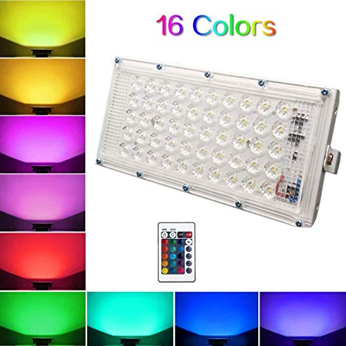 Product Cover RGB LED Flood Light Multi Color with Remote Waterproof Landscape IP66 (60 Watt)