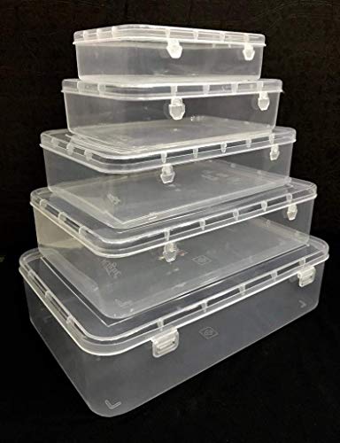 Product Cover SPC Multipurpose Plastic Storage Boxes with Locks, Set of 5