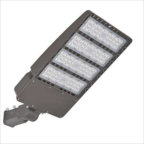 Product Cover 300Watt LED Parking lot Light,Super Bright LED Area Light 5000K 135LM / W 100-277V AC, Outdoor Shoe Box LED Flood Light and Other Commercial Street Lighting Stadium,Slip-fit, UL and DLC