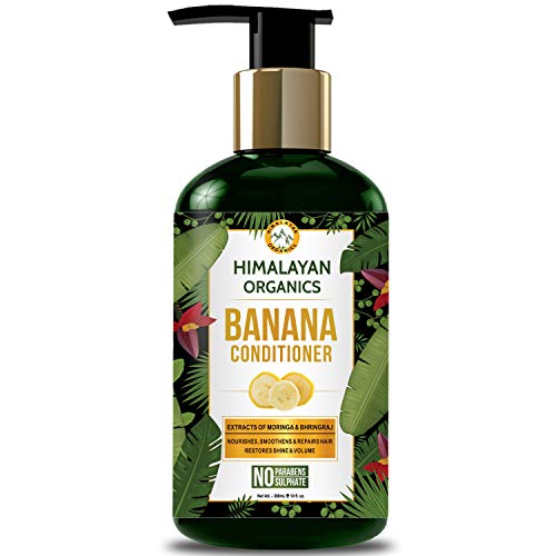 Product Cover Himalayan Organics Banana Conditioner for Dry and Frizzy Hair | Hydrating & Nourishing Damaged Hair | NO Sulphate & Parabens | 300ml
