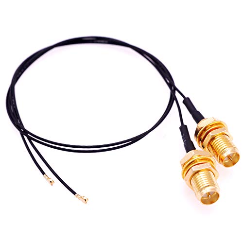 Product Cover Deal4GO 2Pcs 30cm U.FL IPX4 to RP-SMA Female Antenna Connector IPEX4 MHF4 WiFi Pigtail Cable for M2 NGFF WLAN Card AX200NGW 9560 9260 8265 8260 7265 7260