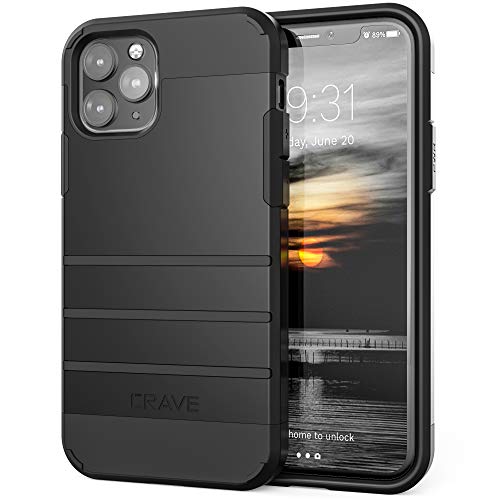 Product Cover Crave iPhone 11 Pro Case, Strong Guard Heavy-Duty Protection Series Case for Apple iPhone 11 Pro (5.8 inch) - Black