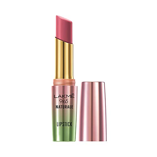 Product Cover Lakme 9to5 Naturale Matte Lipstick, Salmon Pink, 3.6 g