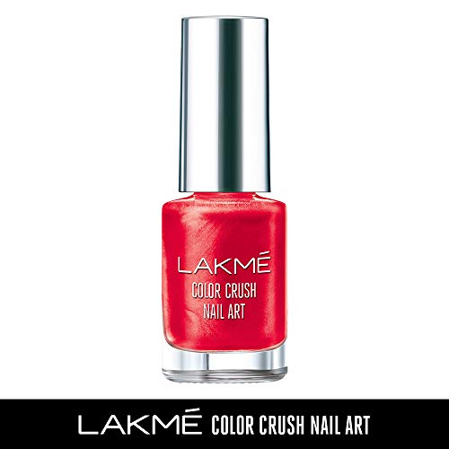 Product Cover Lakme Color Crush Nailart, M4 Vermilion Red, 6 ml