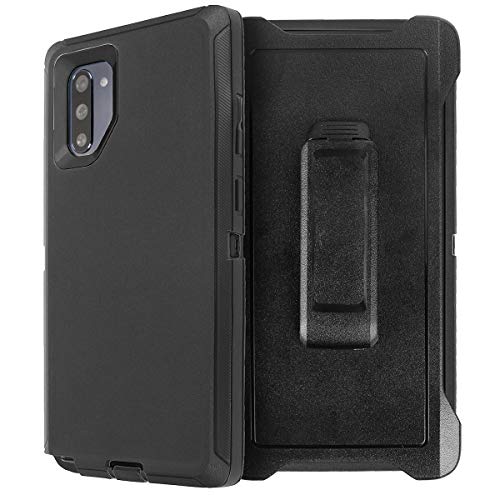 Product Cover AICase for Galaxy Note 10 Belt-Clip Holster Case, Full Body Rugged Heavy Duty Case with Screen Protector, Shock/Drop/Dust Proof 3-Layer Protection Cover for Samsung Galaxy Note 10