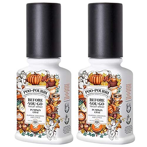 Product Cover Poo-Pourri Before You Go Toilet Spray Pumpkin Chai 2 Ounce, 2 Pack