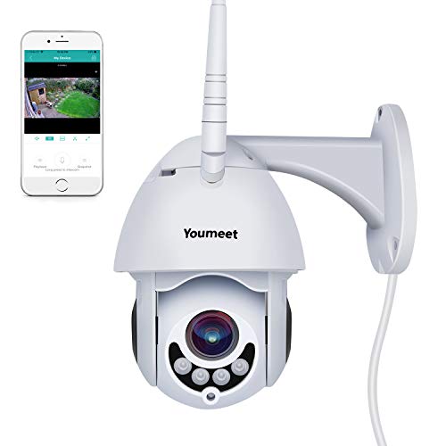 Product Cover Outdoor Camera WiFi, Youmeet 1080P Motion/Sound Detection WiFi Security Cameras,Two Way Audio WiFi Camera Outdoor,Night Vision Wireless IP Camera, Works on Smart Phones (SD Card Included)