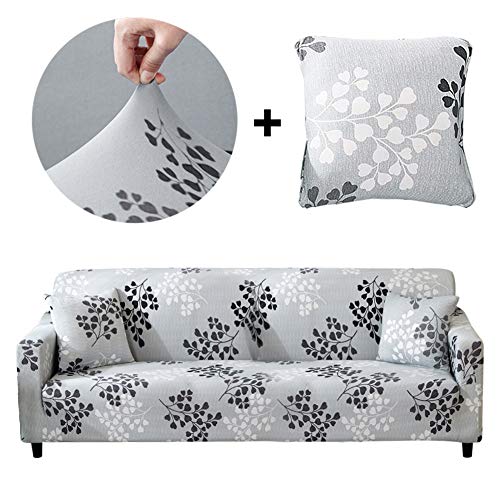 Product Cover Bikuer Printed Sofa Cover XL XLarge Stretch Couch Cover Water Repellant Sofa Slipcovers for 4 Seater Cushion Couch Arm Chair Furniture Cover 4 Seats