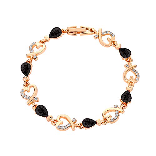 Product Cover SEniutarm Multilayer Faux Pearl Bead Rhinestone Wrist Bracelet - Black Women Jewelry Gift