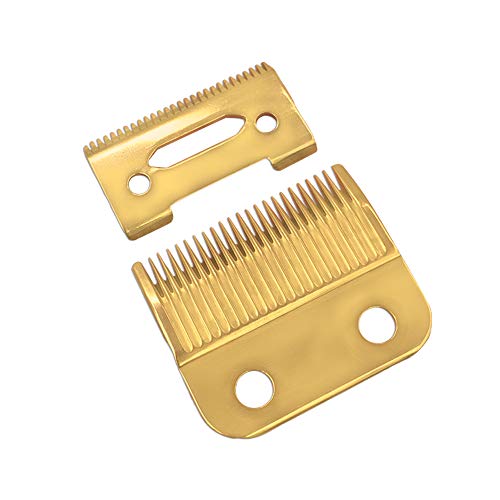 Product Cover professional clipper blades 2 hole bladeclipper replacement blades with Gold steel blade for Wahl Senior cordless Clipper, wahl sterling senior (Double Gold Blade)