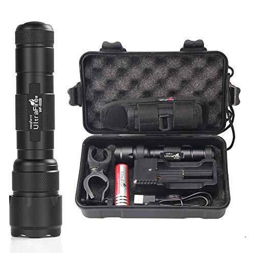 Product Cover UltraFire WF-502B LED Tactical Flashlight, 5 Modes 1000 High Lumens Flashlight Torch with Duty Belt Flashlight Holster, Rechargeable Battery, USB Battery Charger, Bicycle Mount