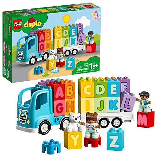 Product Cover LEGO DUPLO My First Alphabet Truck 10915 ABC Letters Learning Toy for Toddlers, Fun Kids' Educational Building Toy, New 2020 (36 Pieces)