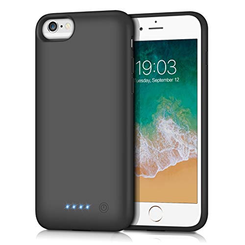Product Cover Swyop Battery Case for iPhone 6s, 6000mAh Portable Charging Case for iPhone 6s Rechargeable External Battery Pack Charger Case Protective Extended Battery(4.7 inch)-Black
