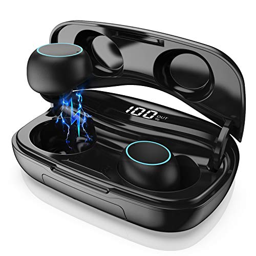 Product Cover Wireless Earbuds, Bluetooth 5.0 Wireless Headphones with 3500mAh Charging Case LED Battery Display 60H Playtime, Smart Touch, IPX7 Waterproof Wireless Earphones in-Ear Built-in Mic Headsets for Sport