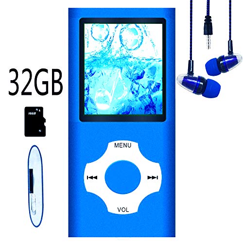 Product Cover MP3 Player / MP4 Player, Hotechs MP3 Music Player with 32GB Memory SD Card Slim Classic Digital LCD 1.82'' Screen Mini USB Port with FM Radio, Voice Record