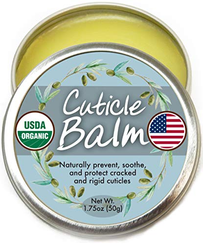 Product Cover Organic Cuticle Cream Balm - Natural, Made in USA, USDA Certified Cuticle & Nail Salve Oil to Moisturize, Protect, Heal Cracked & Rigid Skin