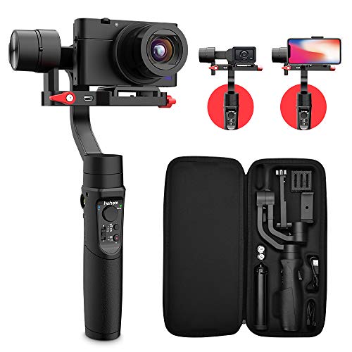 Product Cover Hohem All in 1 3-Axis Gimbal Stabilizer for Digital Cameras/Action Camera/Smartphone w/ 600° Inception Mode, 0.9lbs Payload for iPhone Xs Max/Gopro Hero 7/Sony Compact Camera RX100 - iSteady Multi