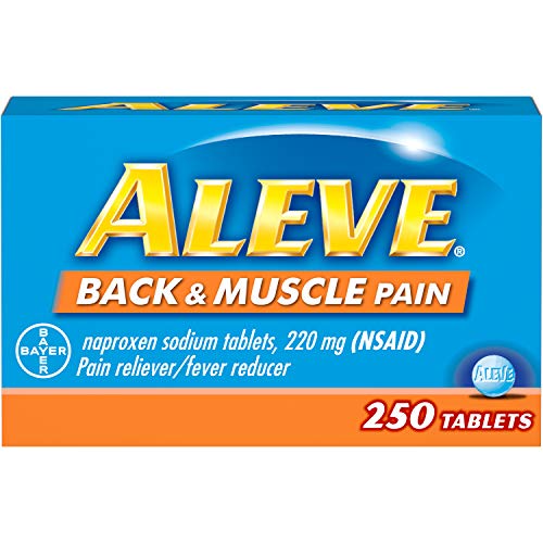 Product Cover Aleve Back & Muscle Pain Tablet, Pain Reliever/Fever Reducer, 250 Count