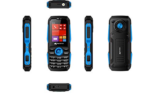 Product Cover Micromax X516 (mAh 1750, Torch Blink on Call, Auto Call Recording) (Black + Blue)