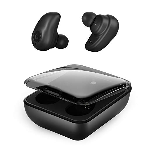 Product Cover Bluetooth Wireless Earbuds for Andriod iPhone, TWS Bluetooth 5.0 Cordless Headphones Auto Pairing Earphones with Mic, 72H Cyclic Playtime Headset Single/Twin Mode, 2000Mah Magnetic Charging Case