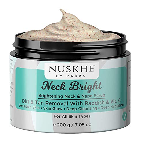 Product Cover Nuskhe By Paras Neck Bright Whitening & Dead Skin Remover Body Scrub For Neck & Nape With Vitamin C & Radish For Women & Men, 200 g
