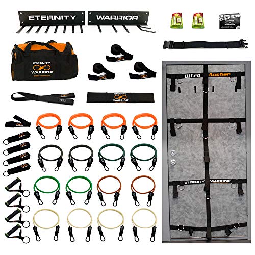 Product Cover Bodylastics Bundle - 524 Beast! Complete 38 Pcs Resistance Bands Home Gym Set - Eternity Warrior Edition. Ultraanchor, Wall Rack, Upgraded Aluminum Clips, All Included!