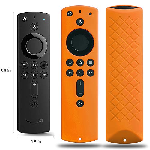 Product Cover Covers for All-New Alexa Voice Remote for Fire TV Stick 4K, Fire TV Stick (2nd Gen), Fire TV (3rd Gen) Shockproof Protective Silicone Case (Orange)