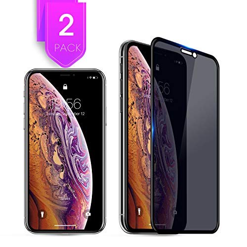 Product Cover LEADSTAR 2Pack Compatible with IPhone 11 Pro Max IPhone XS Max Privacy Screen Protector 6.5 Inch Premium 3D Touch Anti Spy Tempered Glass Screen Protector for IPhone 11 Pro Max 2019 New Release