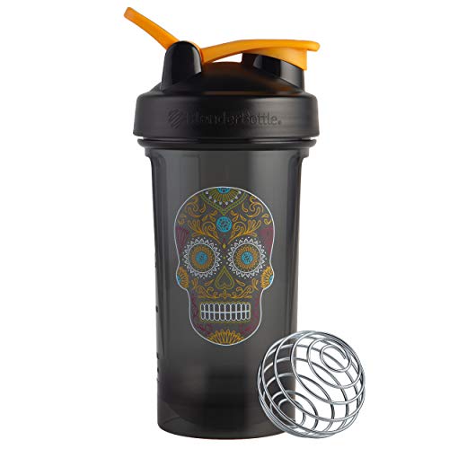 Product Cover BlenderBottle Sugar Skull Pro Series 24-Ounce Shaker Bottle, Black/Colorful