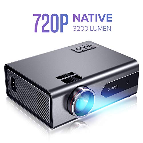 Product Cover XIAOYA T8 Mini Projector, Native 720P Portable Movie Projector with 3200 Lumen 170