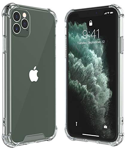 Product Cover ALOFOX for iPhone 11 Pro Max Case, Thin Slim Hybrid Case Hard PC with Soft TPU Bumper Anti-Scratch Protective Crystal Clear Case for iPhone 11 Pro Max 6.5 inch 2019 Release (Clear)