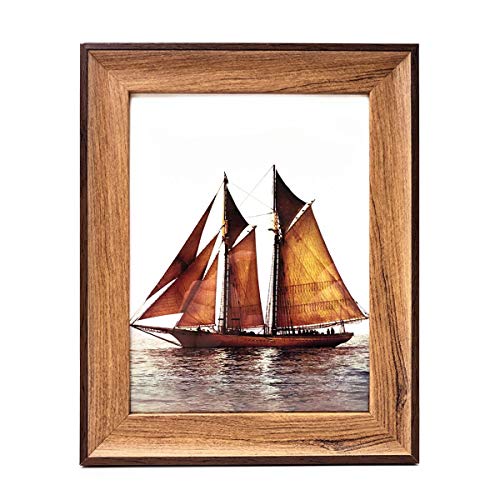 Product Cover Goobeans Rustic Farmhouse Signature Picture Frame, 8x12 Picture Frame can be Mounted Horizontally or Vertically and is Crafted from 100% Recycled and Reclaimed Wood | No Assembly Required