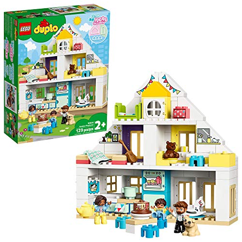Product Cover LEGO DUPLO Town Modular Playhouse 10929 Dollhouse with Furniture and a Family, Great Educational Toy for Toddlers, New 2020 (130 Pieces)